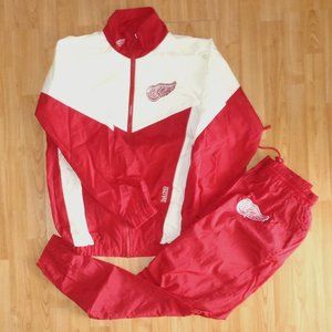 Rare Vintage Detroit Red Wings Windbreaker